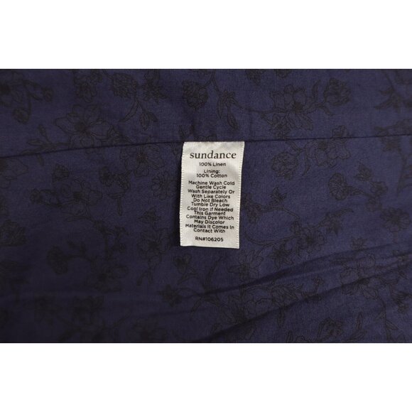 Sundance Women's Iris Solid Linen Single Button Blazer Dark Night Sz S - Picture 7 of 10